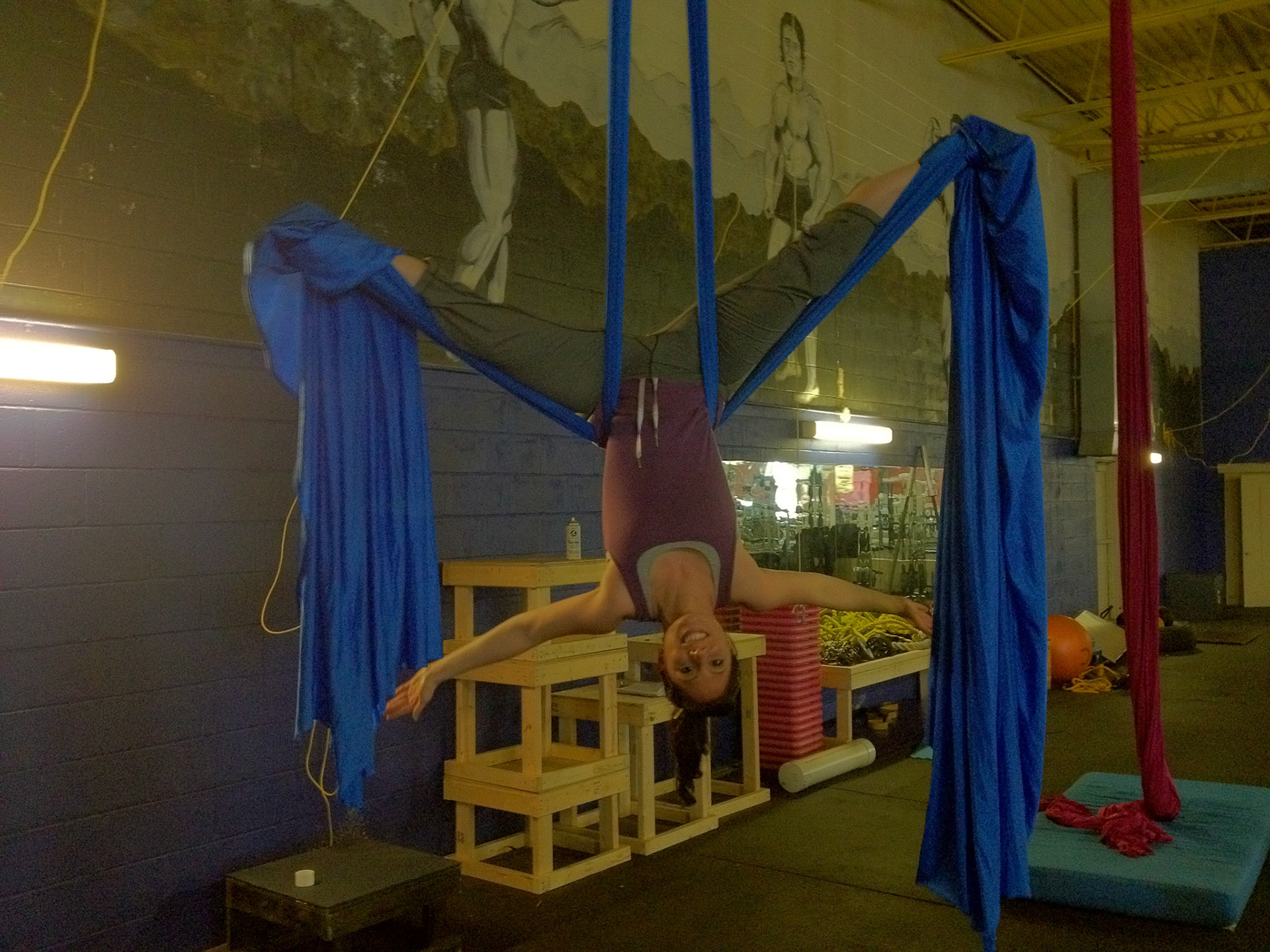 Once we were up in the air, we could do some awesome tricks