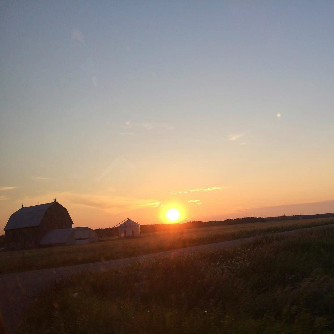 Ontario farm #sunset🌅
