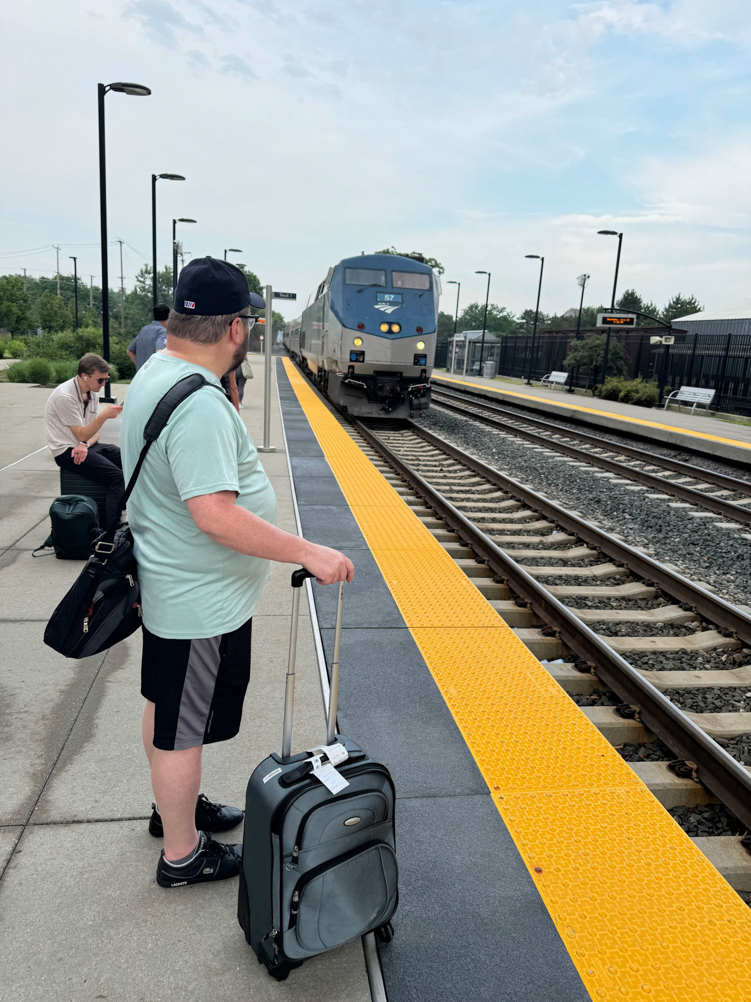 Our train arrives in Dearborn, Michigan to take us on the 5-hour journey to downtown Chicago. This is my buddy Joe, who joined me for the three days before IABC World Conference for some exploring of the city.