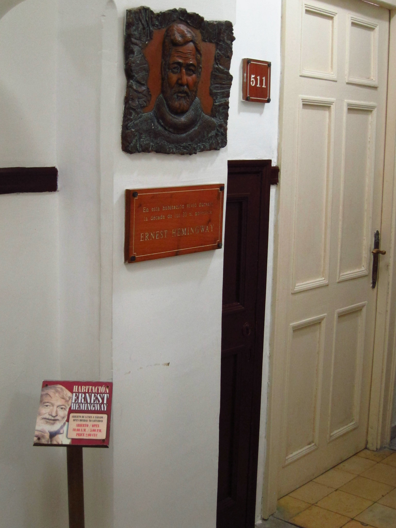 The building where Ernest Hemingway stayed and wrote in Havana