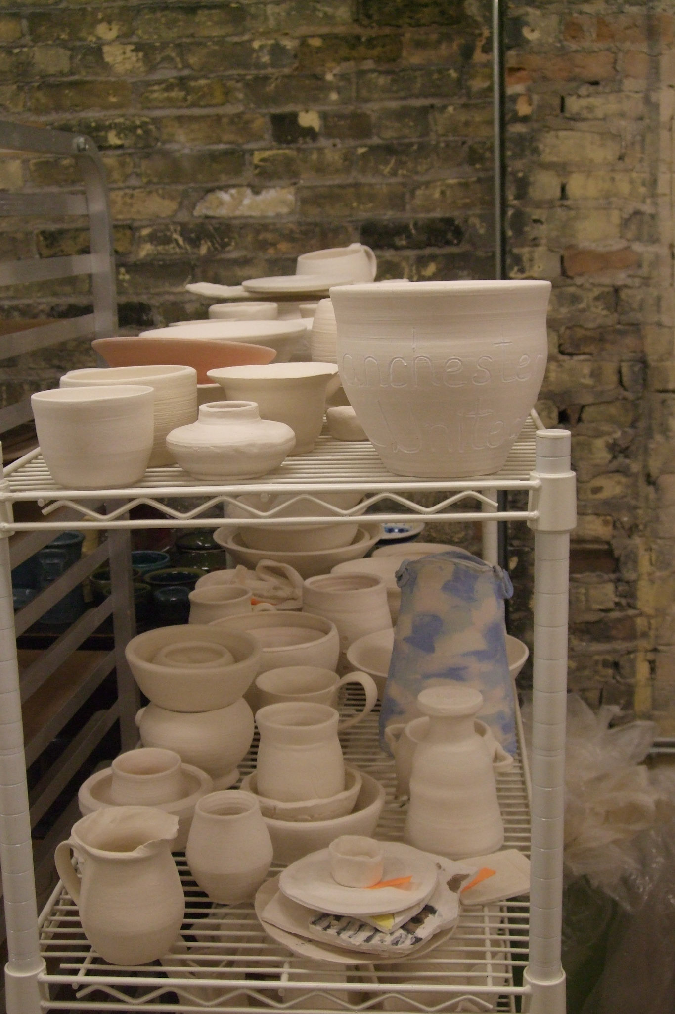 Artwork in progress at the Clay Art Centre