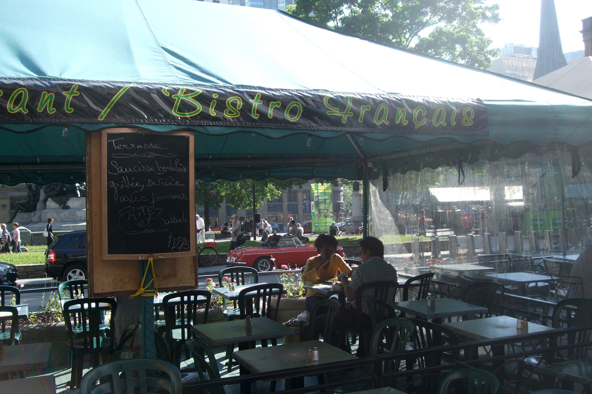 The European vibe is very real: lots of cafes on sidewalks and squares