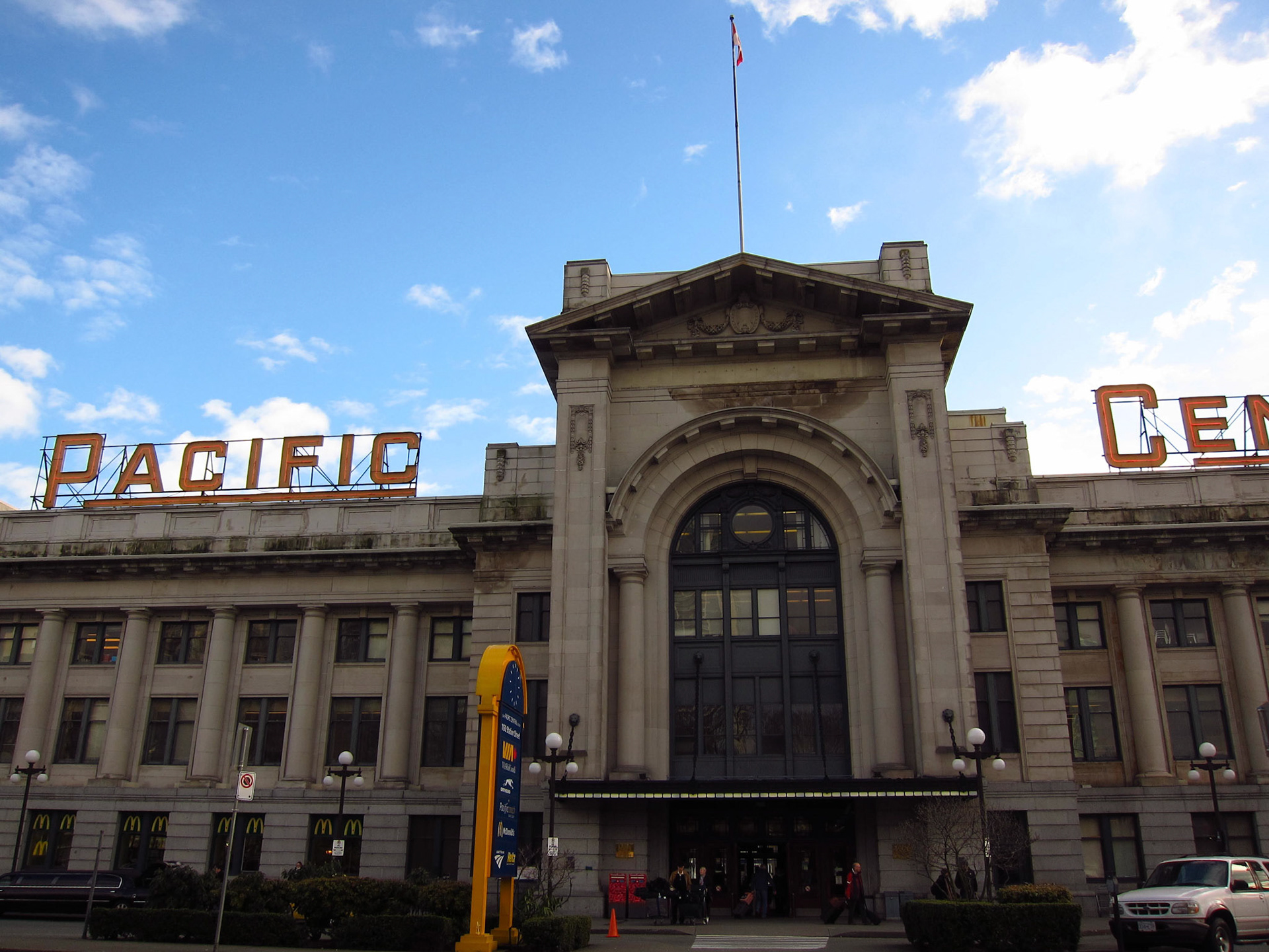 The grand Pacific Central Station in Vancouver