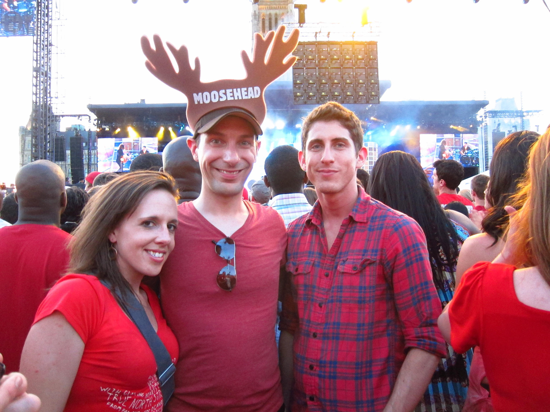 Kelly, me and Chris on Parliament Hill celebrating Canada Day