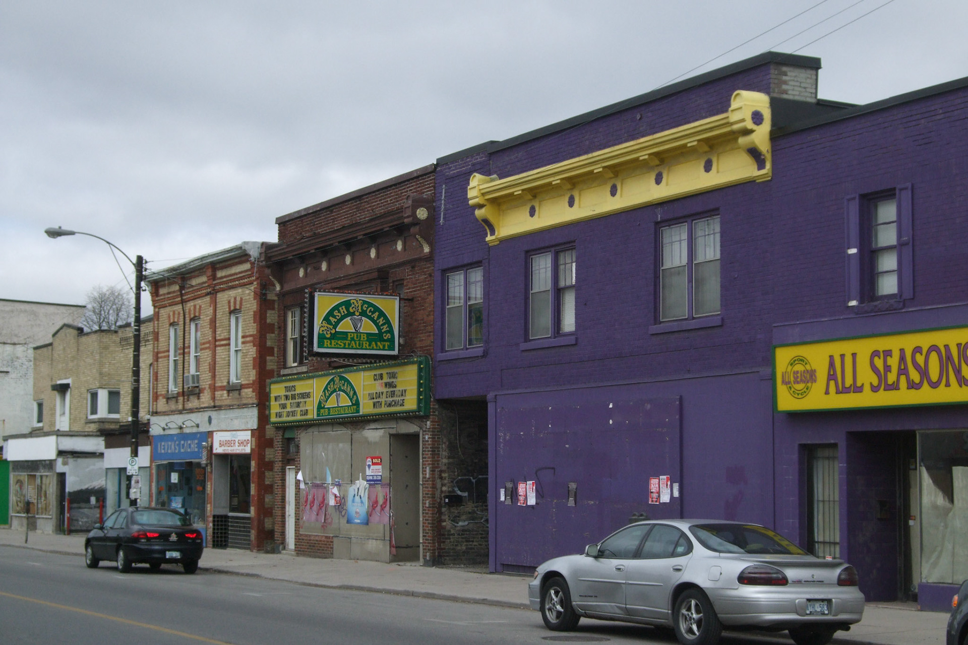 The Dundas Street face of the former All Seasons Sport shop