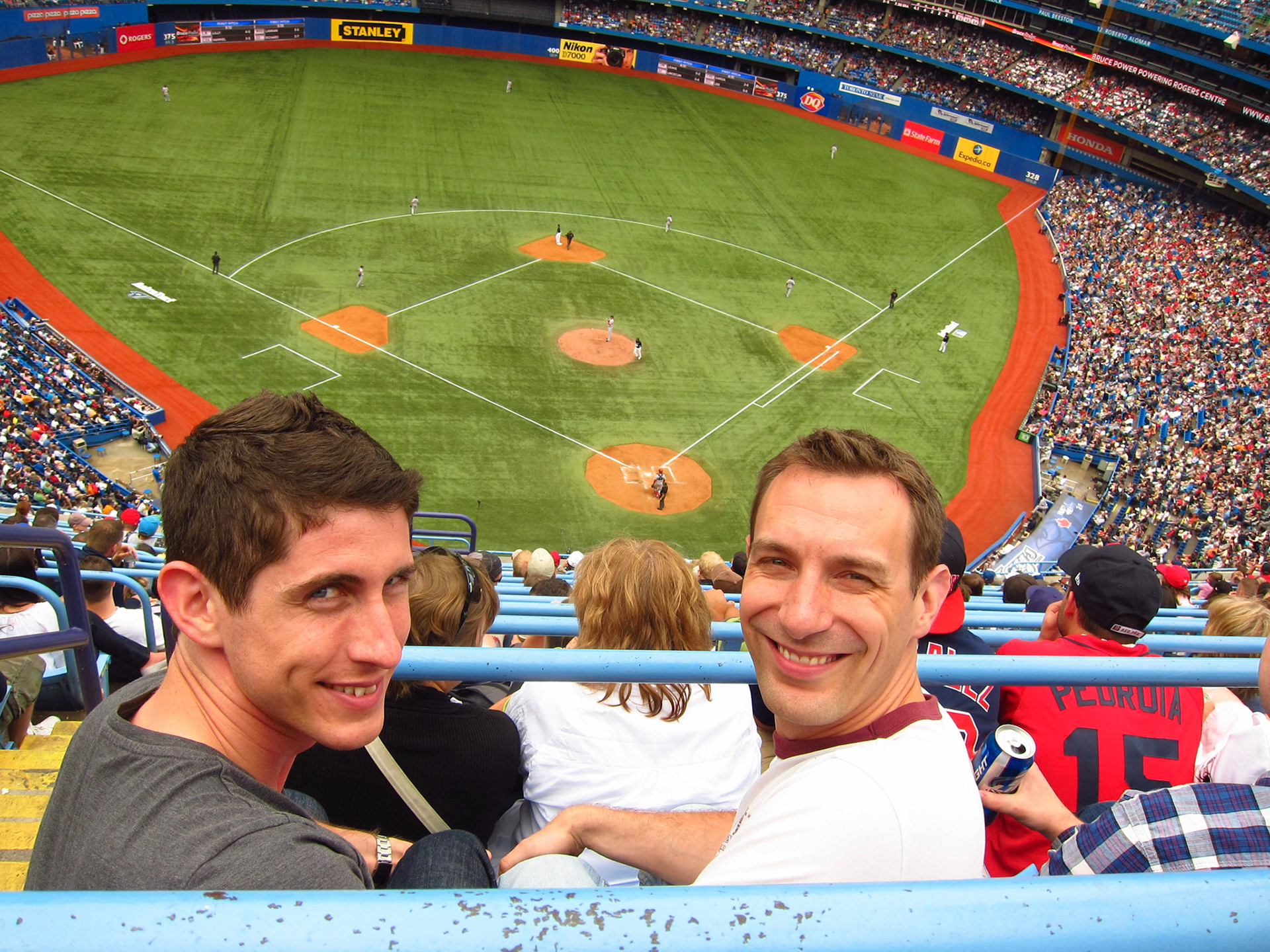 Chris and I at the Jays game