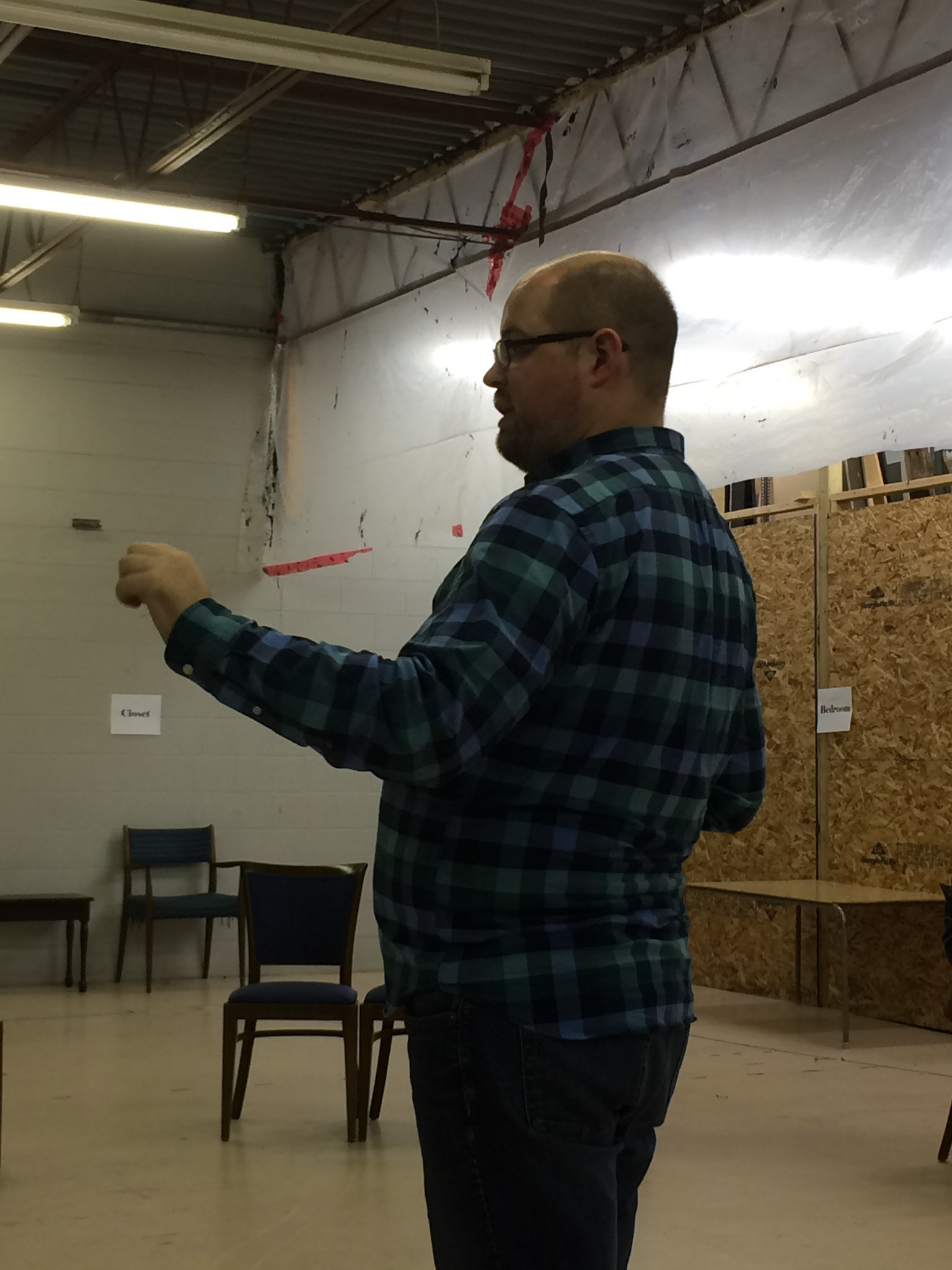 Rehearsals behind the scenes for "Vanya and Sonia and Masha and Spike" by Christopher Durang