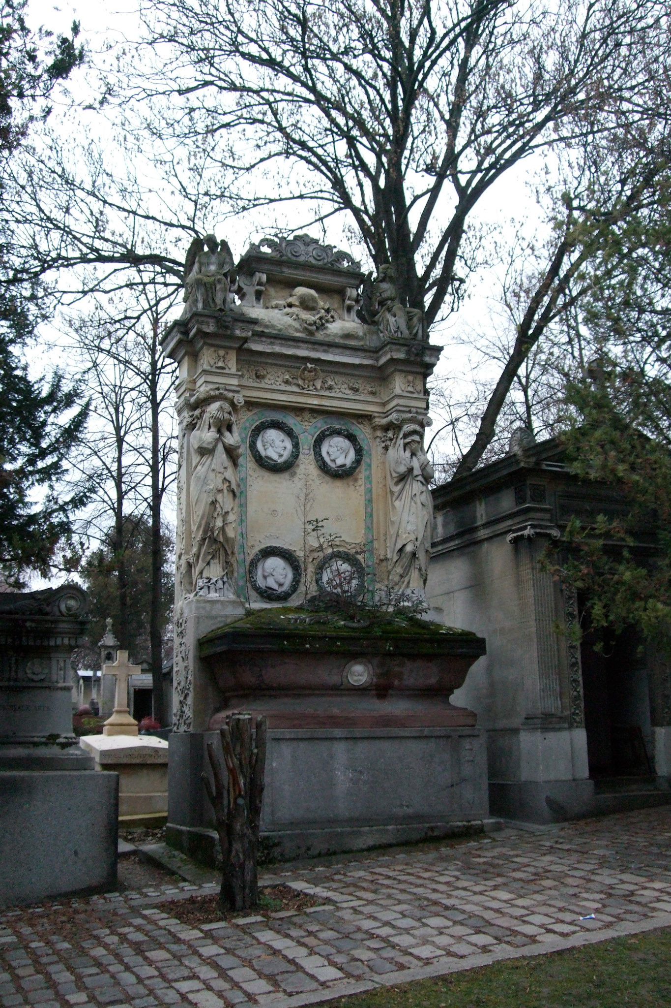 Ancient grave monuments at Pere Lachaise