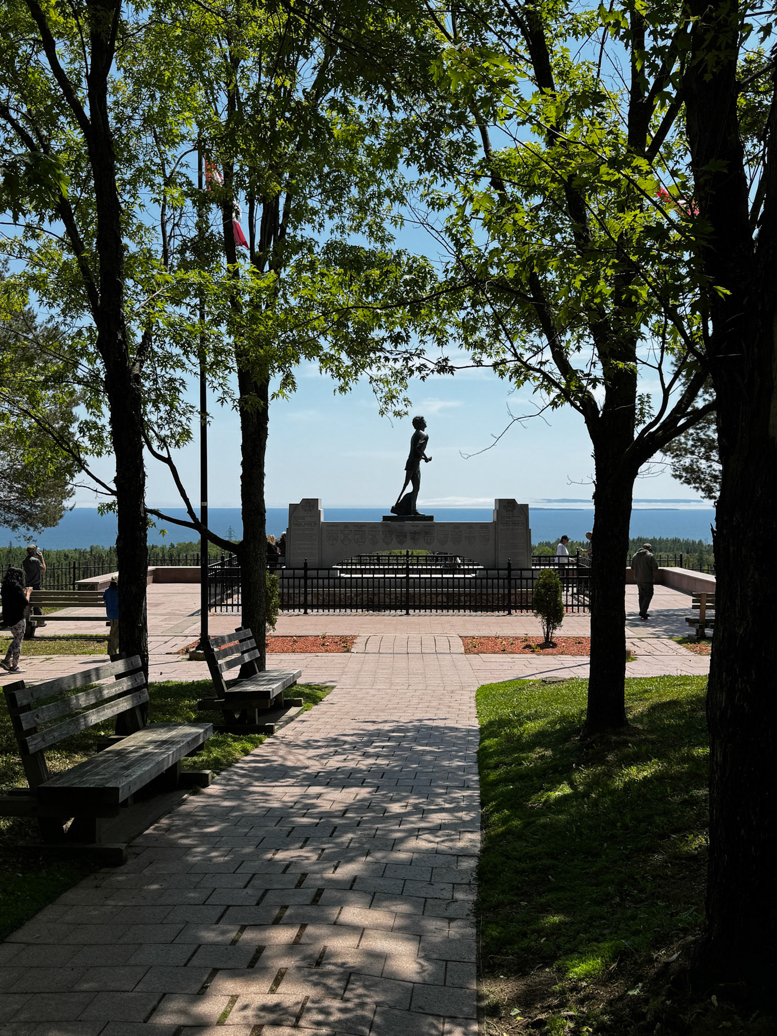 Terry Fox monument overlooking Thunder Bay