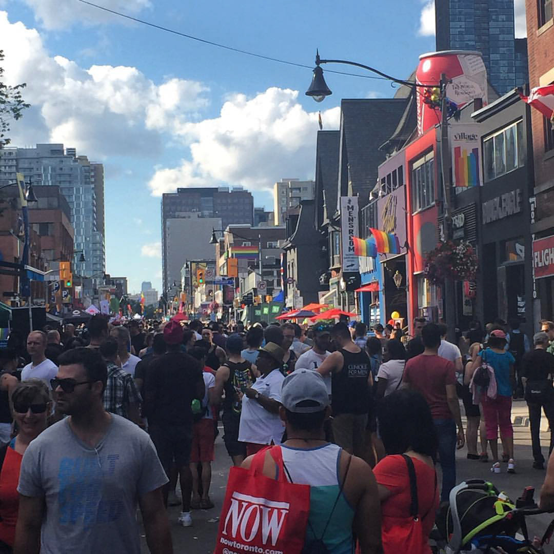 The energy of #PrideTO is incredible! #pride2016