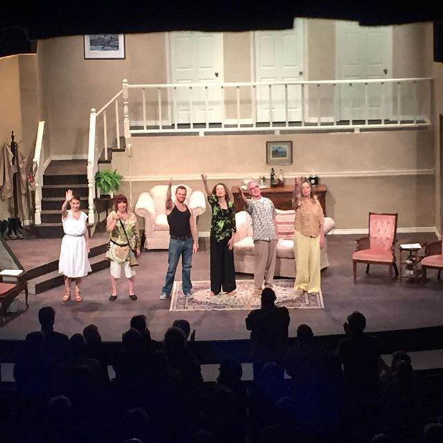 Standing ovation! Great audience - terrific show! Christopher Durang’s “Vanya and Sonia and Masha and Spike” at @atthepalace until Feb 25 #lcpvanya