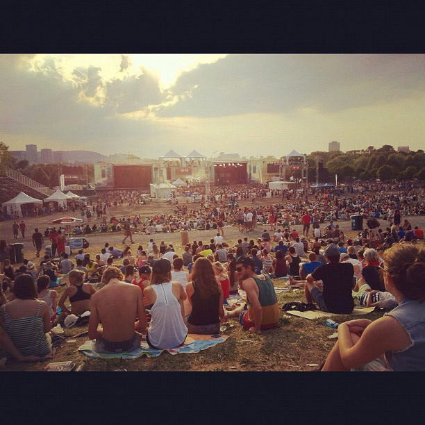 Can't believe how huge Osheaga is. How awesome to spend a hot summer day at a music fest