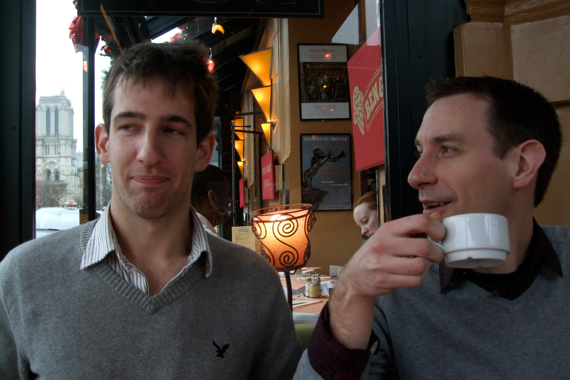 Matt and I inadvertently dressed the same. Oops!