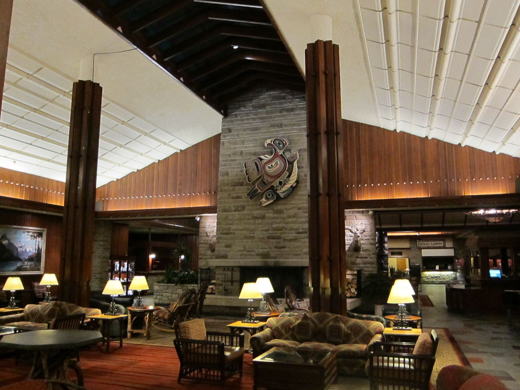 It is ultimate winter relaxation to cozy up with a book by the roaring fire at Jasper Park Lodge