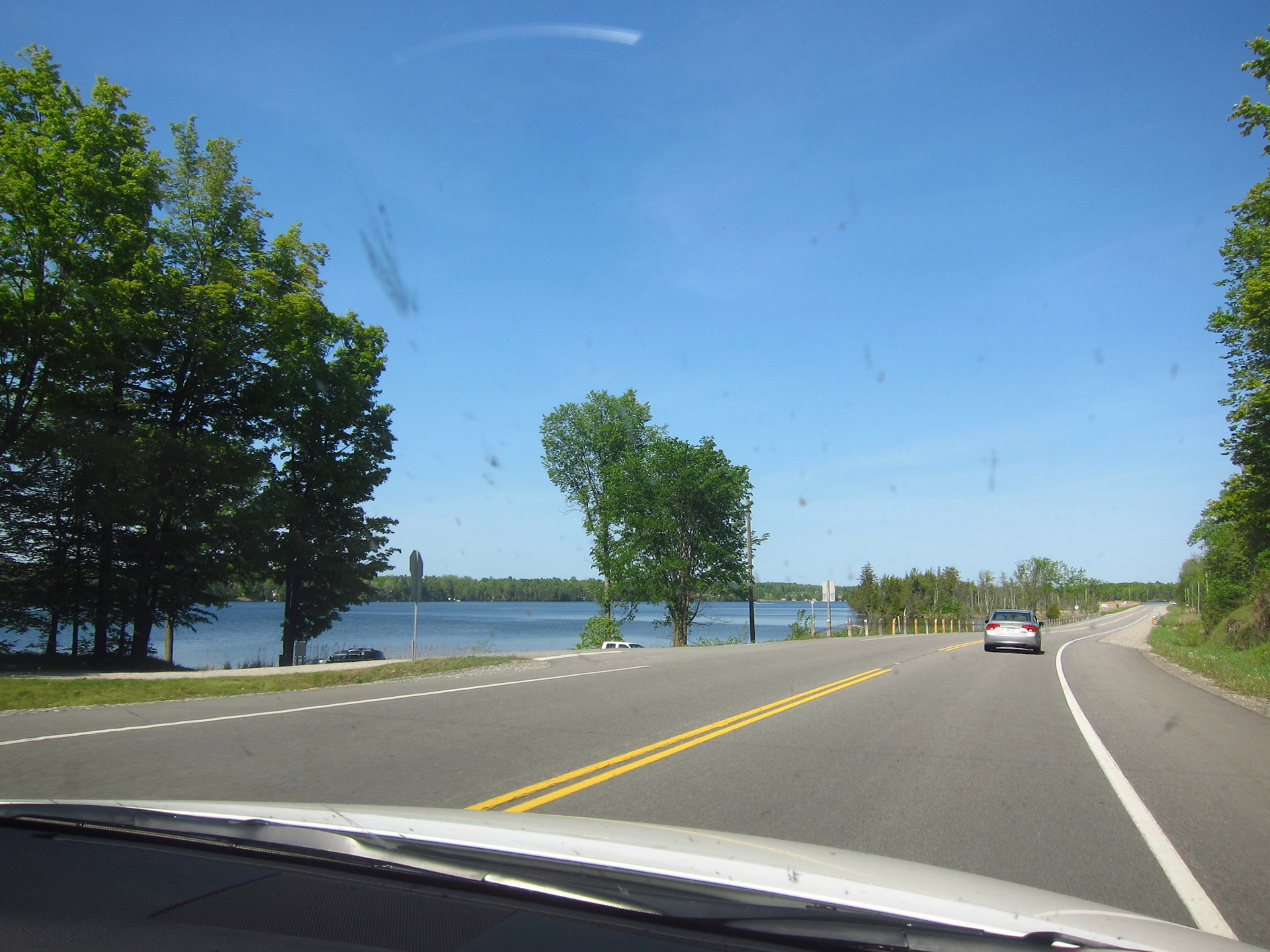 Highway 7 snakes through the gorgeous Land 'o Lakes on the way to Ottawa