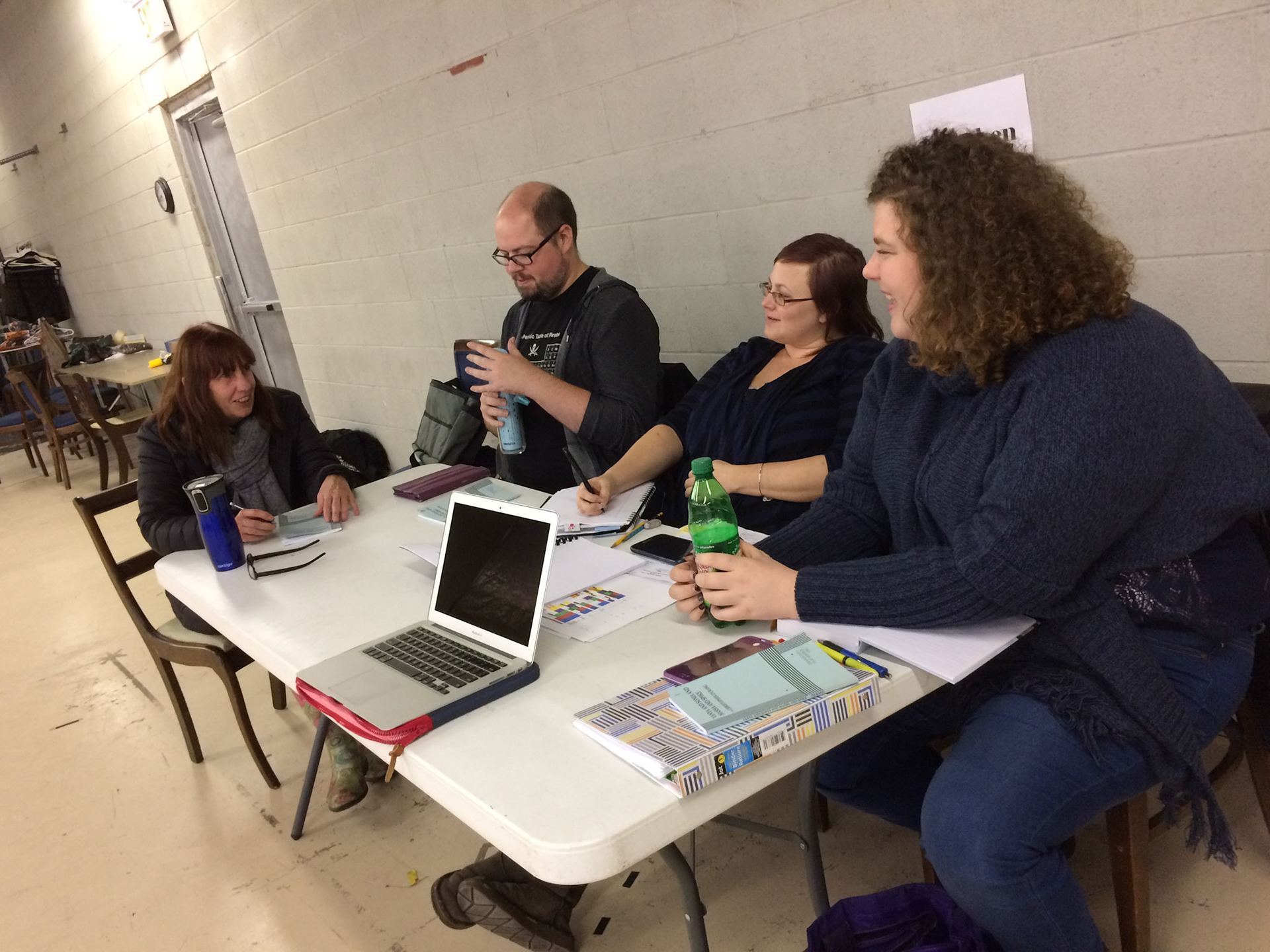 Rehearsals behind the scenes for "Vanya and Sonia and Masha and Spike" by Christopher Durang