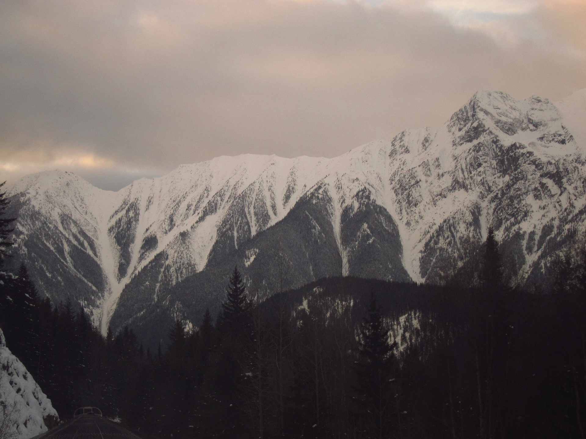 Incredibly steep and jagged faces of the Rocky Mountains