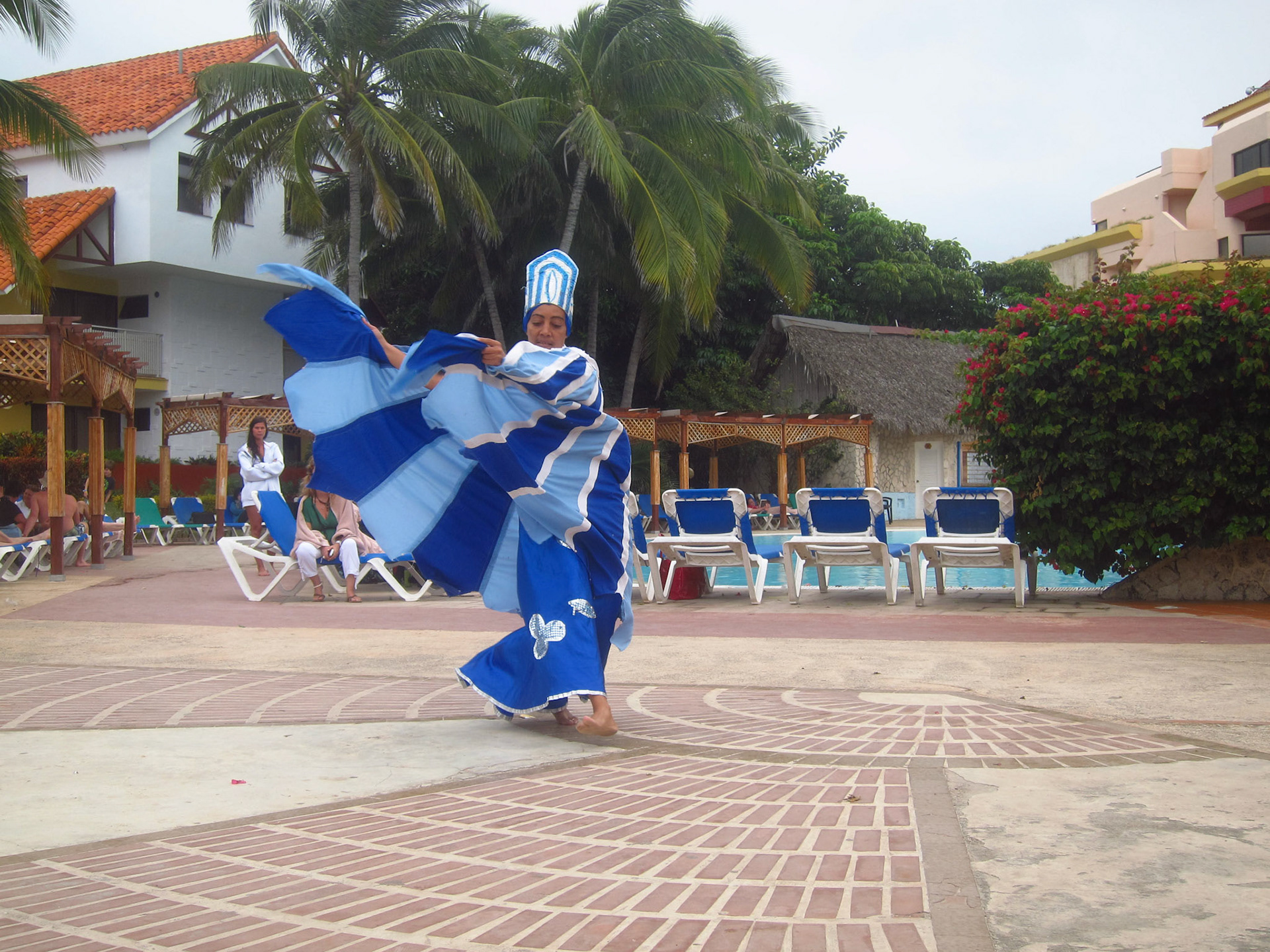 Traditional Cuban dancers at our resort