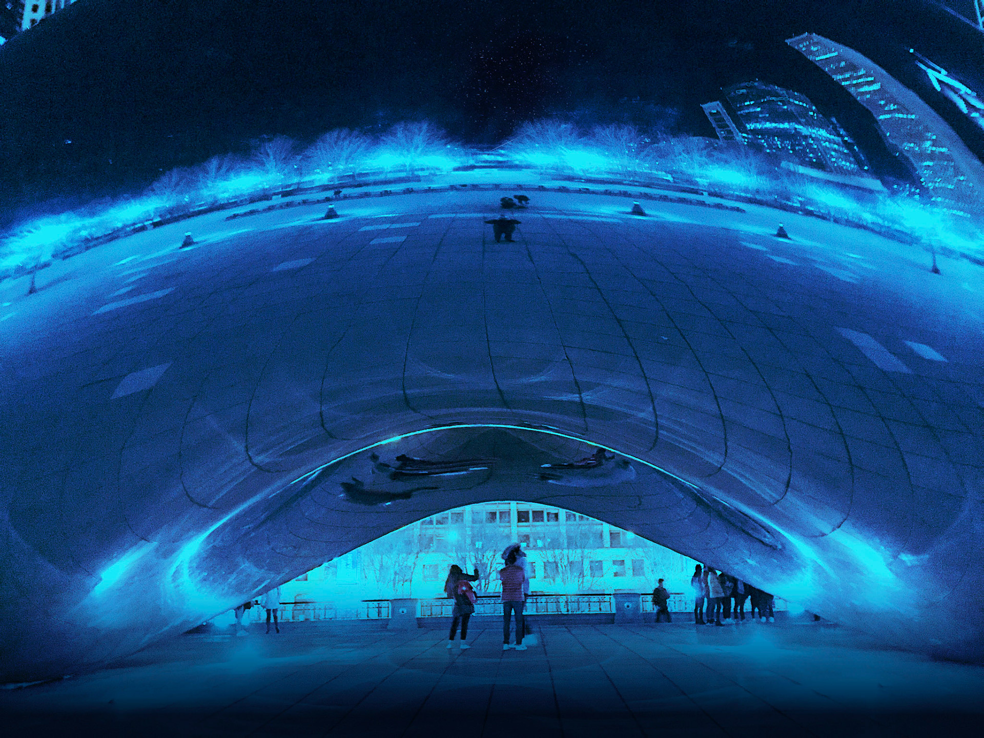 Cloud Gate by night