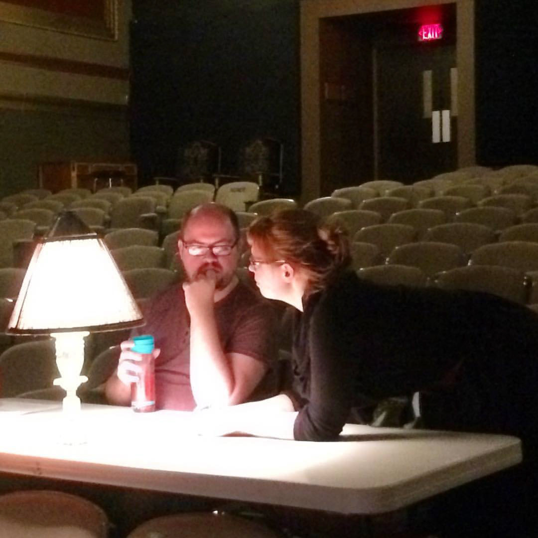 The most amazing directors now have a proper directors' table ☺️Love it #theatrelife #LCP12th