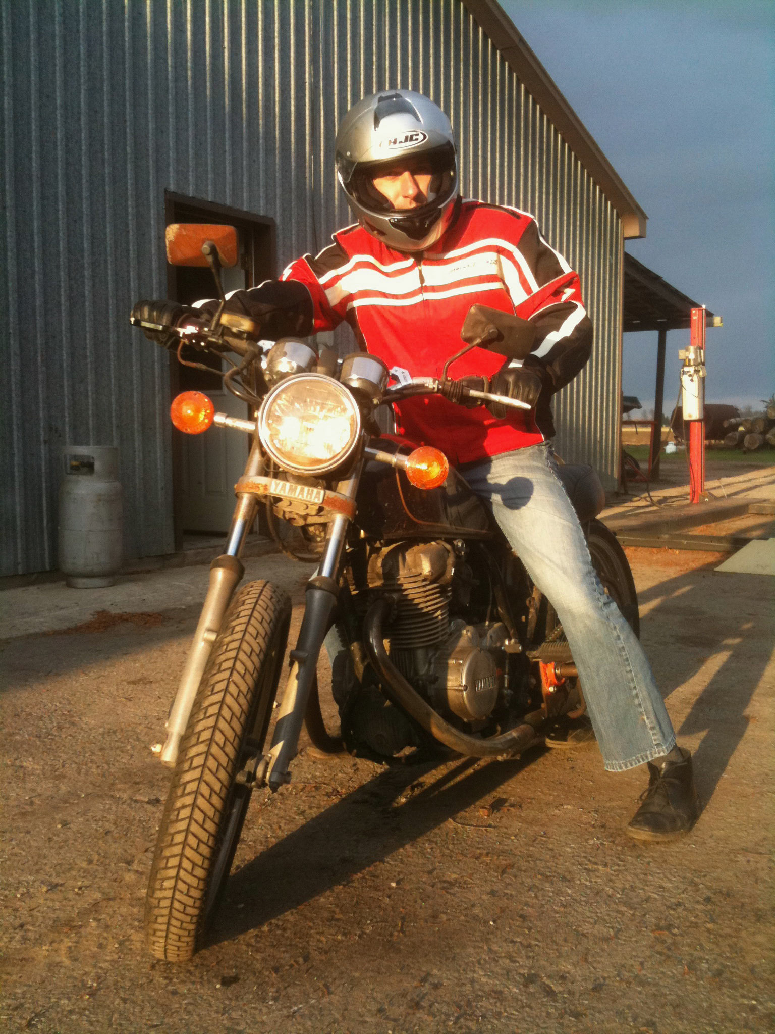 Got in some motorcycle practice on my friend's bike yesterday! Amazing: look forward to getting a bike next year