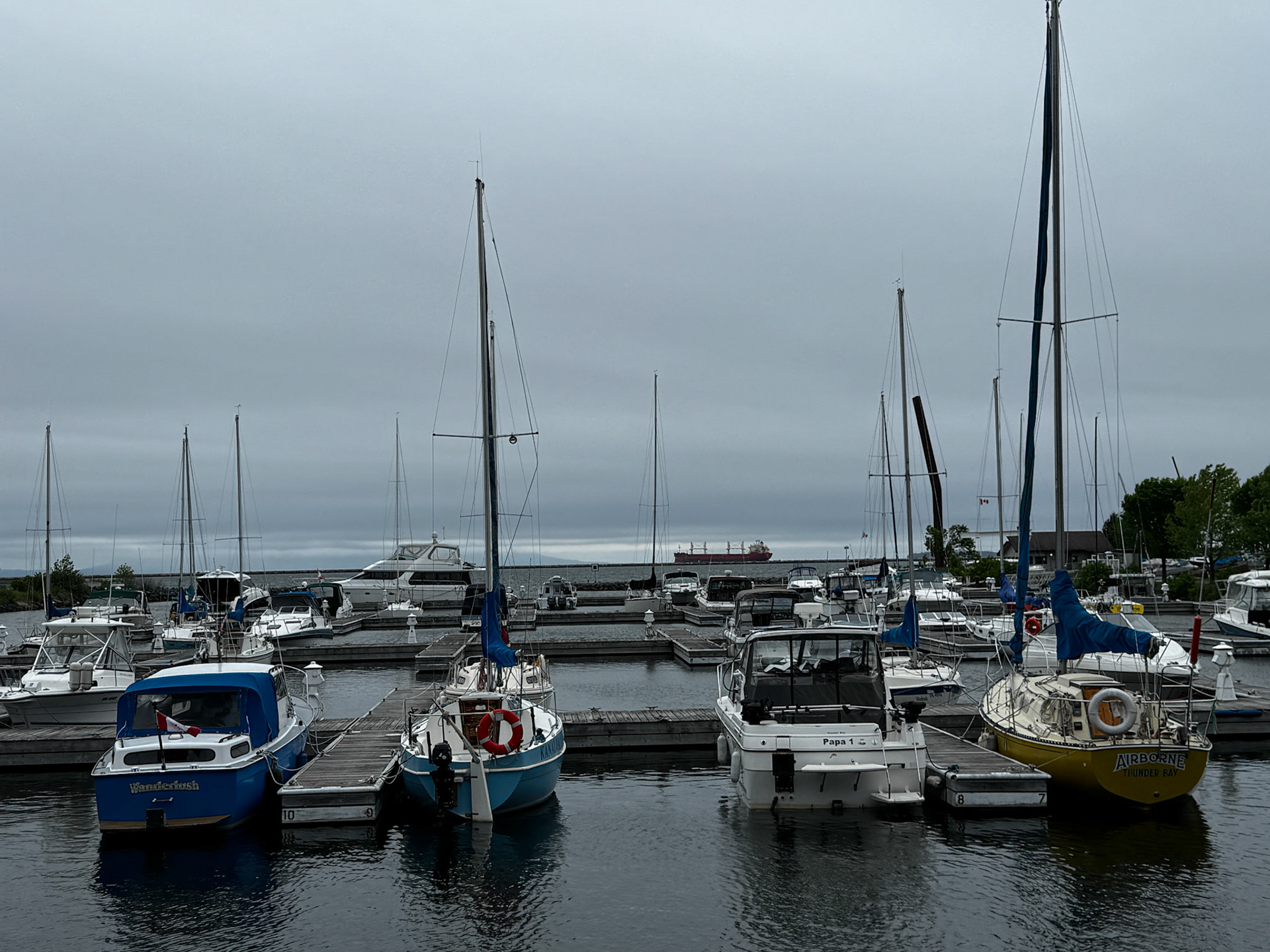 Thunder Bay waterfront along Lake Superior