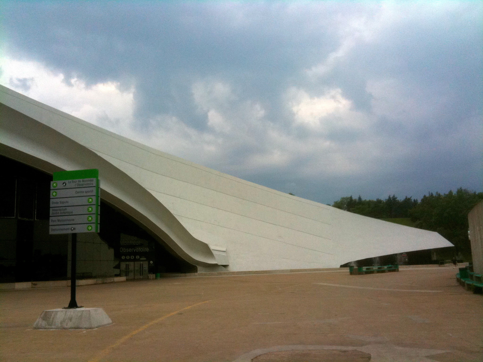 If it was in a little better shape, the Olympic Stadium would still look wildly futureistic