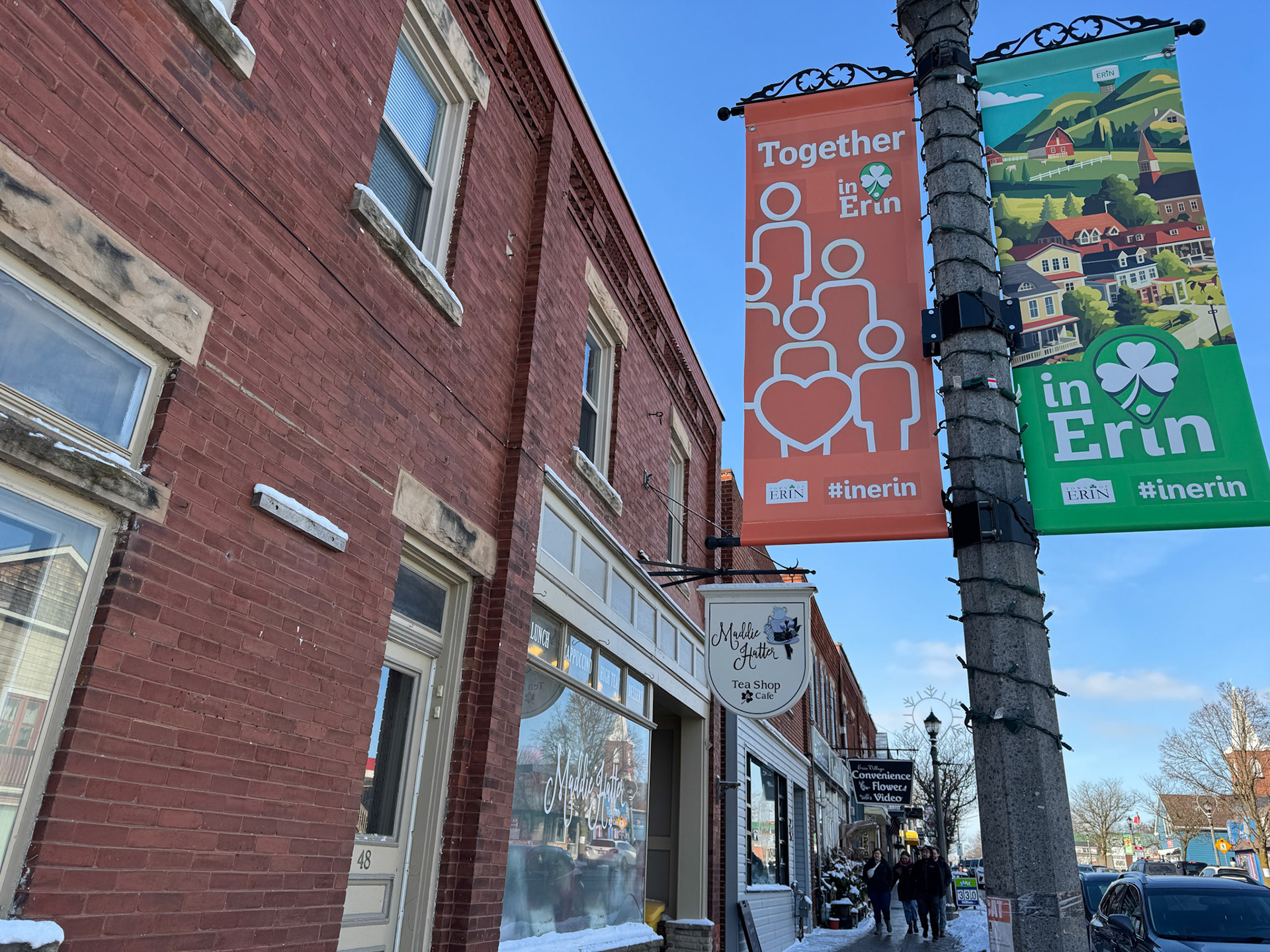Our next stop was the pretty storefronts of the town of Erin