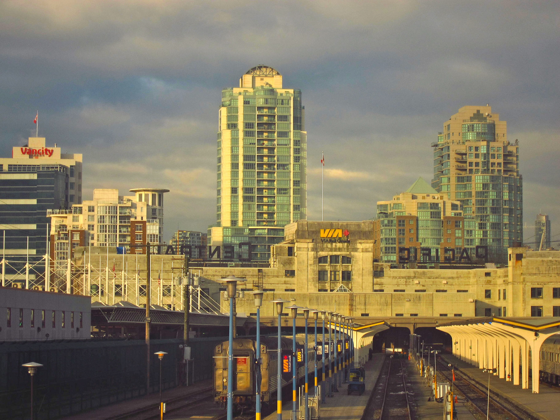 I complete my incredible cross-country train journey as The Canadian back in to Vancouver's Pacific Central Station