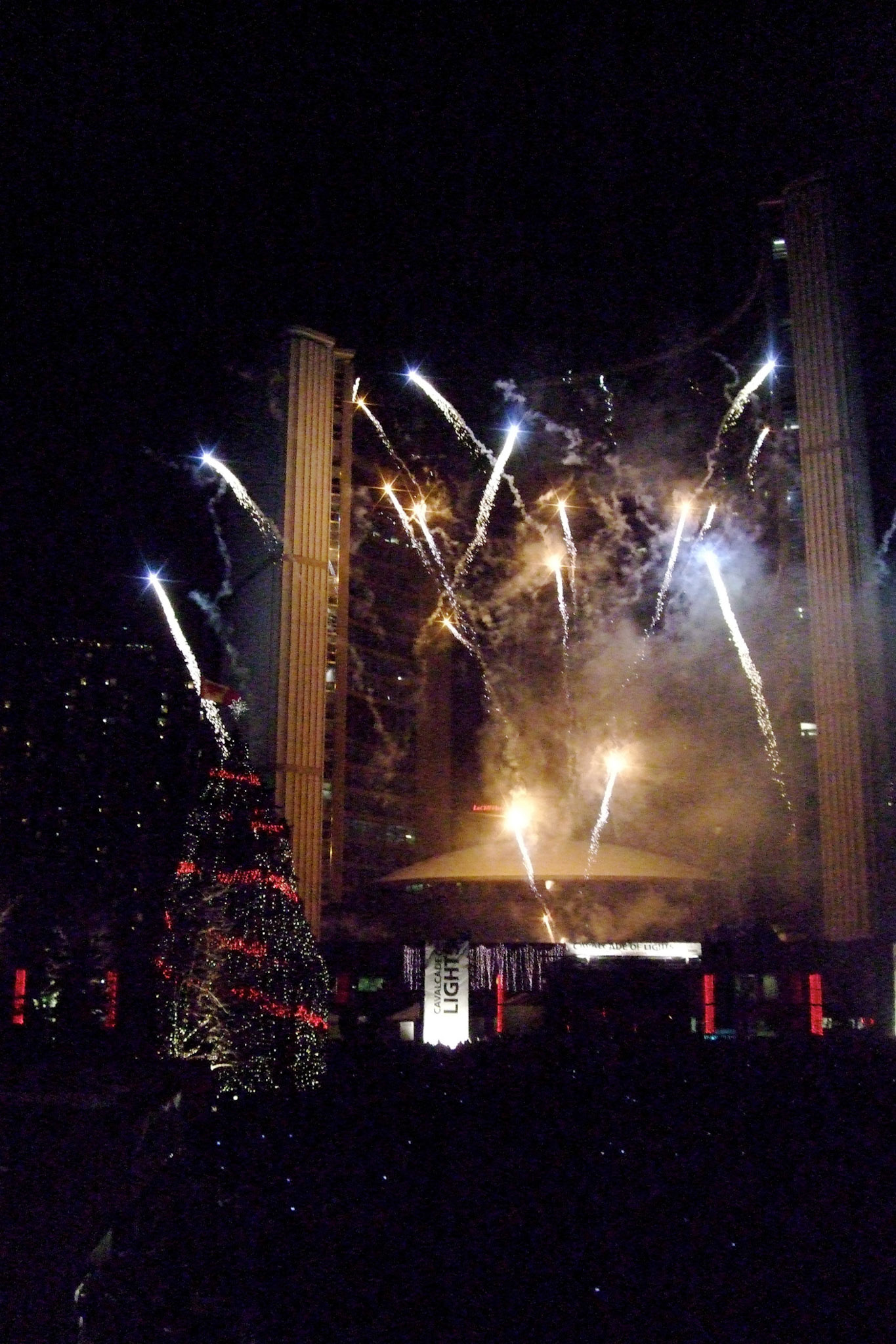 Fireworks at Toronto City Hall