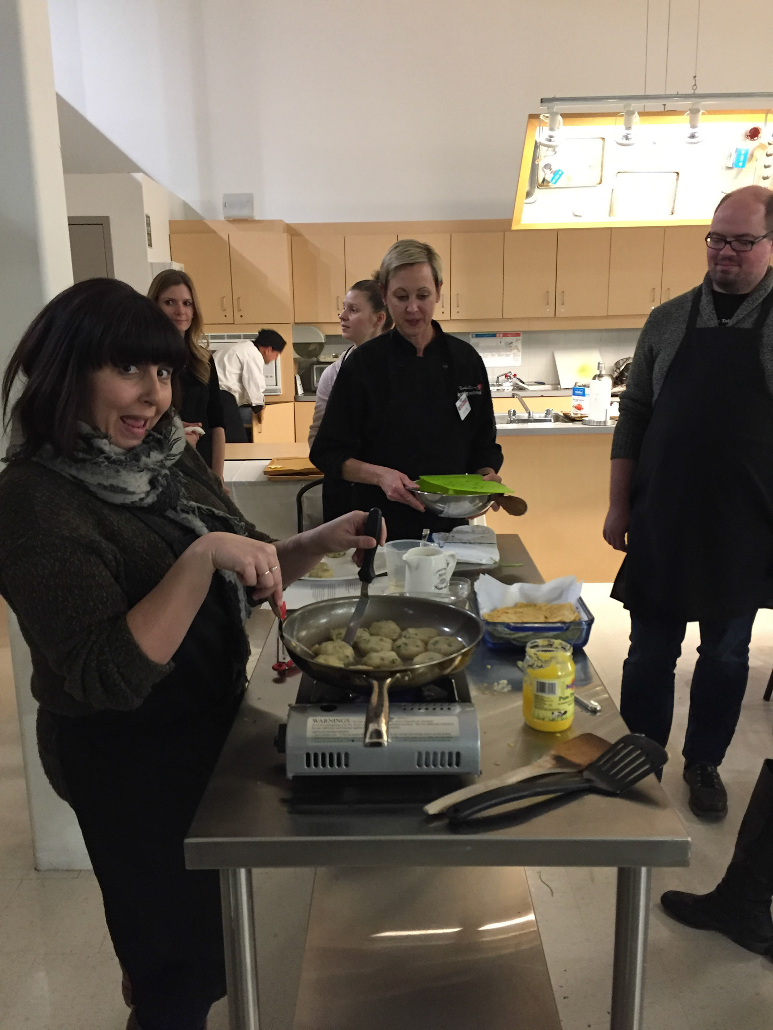 All of my guests got to participate in some hands-on cooking