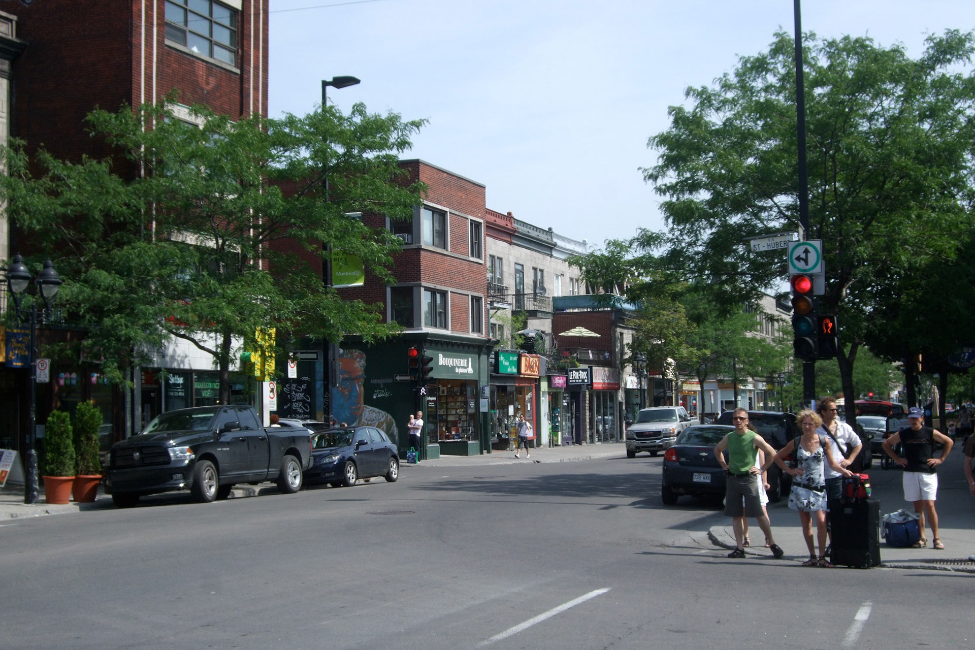 The sun was rising before I went to bed... oh well. Got up and explored the trendy Plateau Mont-Royal neighbourhood