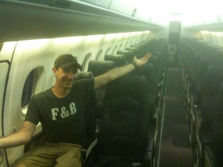 Leaving London to fly to Toronto, then Montreal: I was the only passenger on my flight! Surreal!