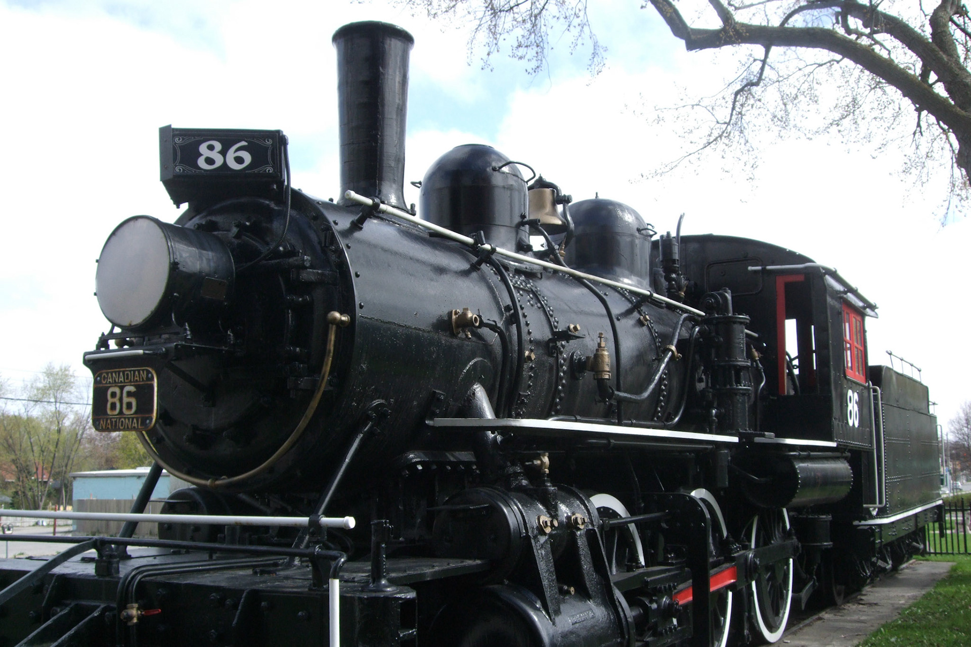 A famous landmark at the Western Fairgrounds - the old steam engine 86