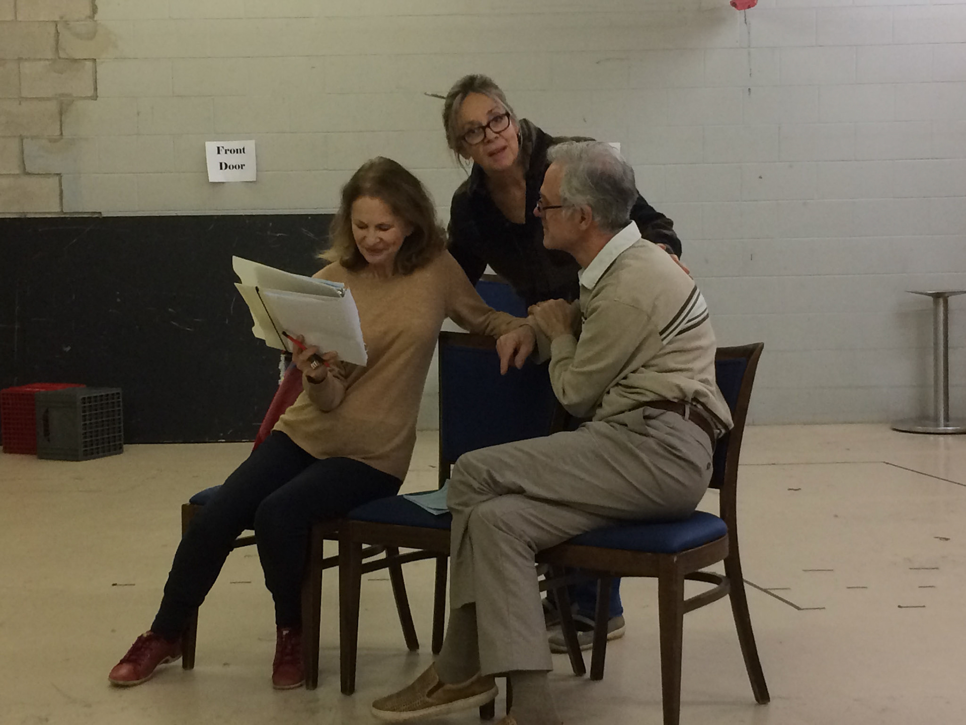 Rehearsals behind the scenes for "Vanya and Sonia and Masha and Spike" by Christopher Durang