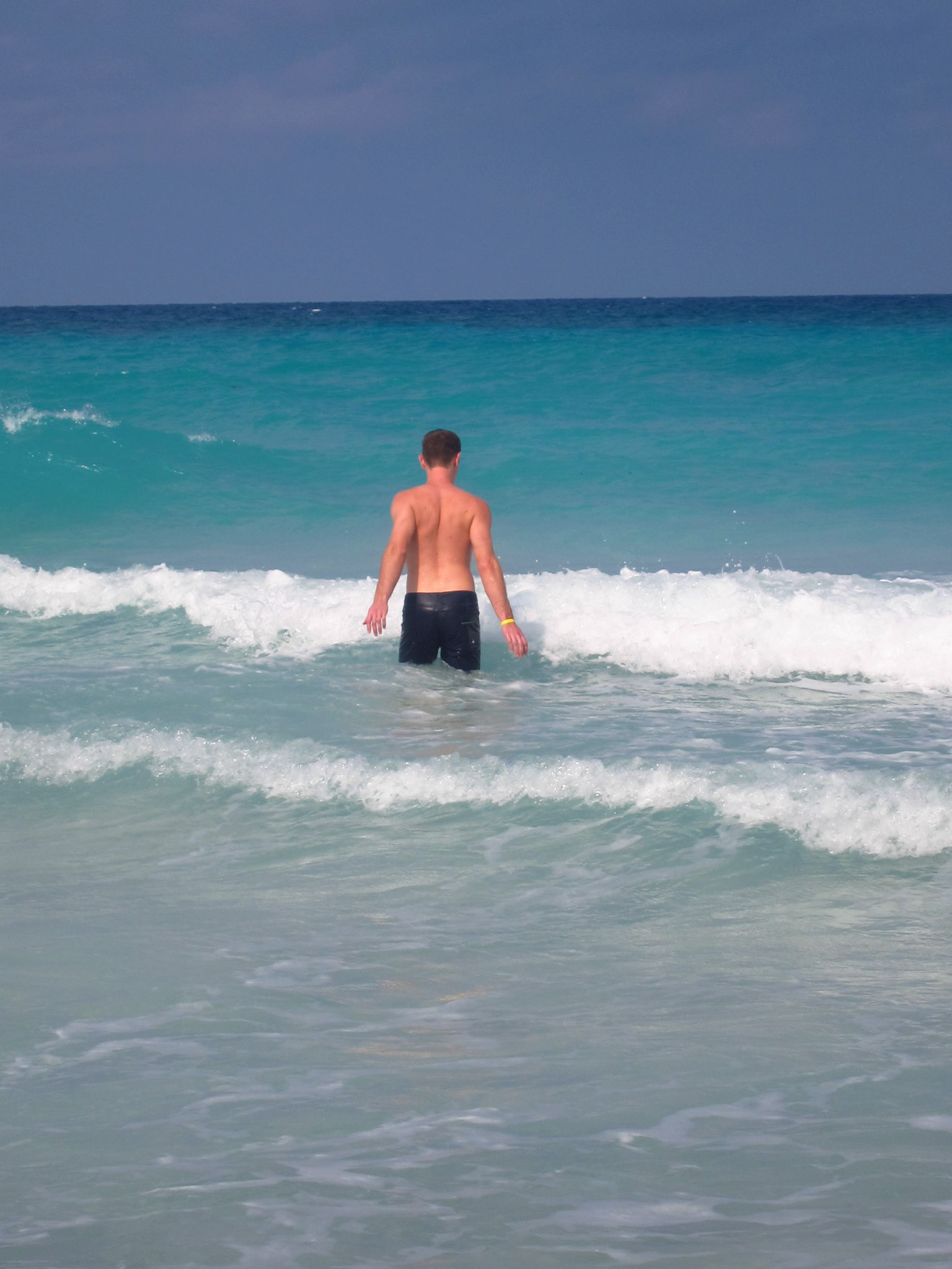 I ventured out into the beautiful, warm ocean