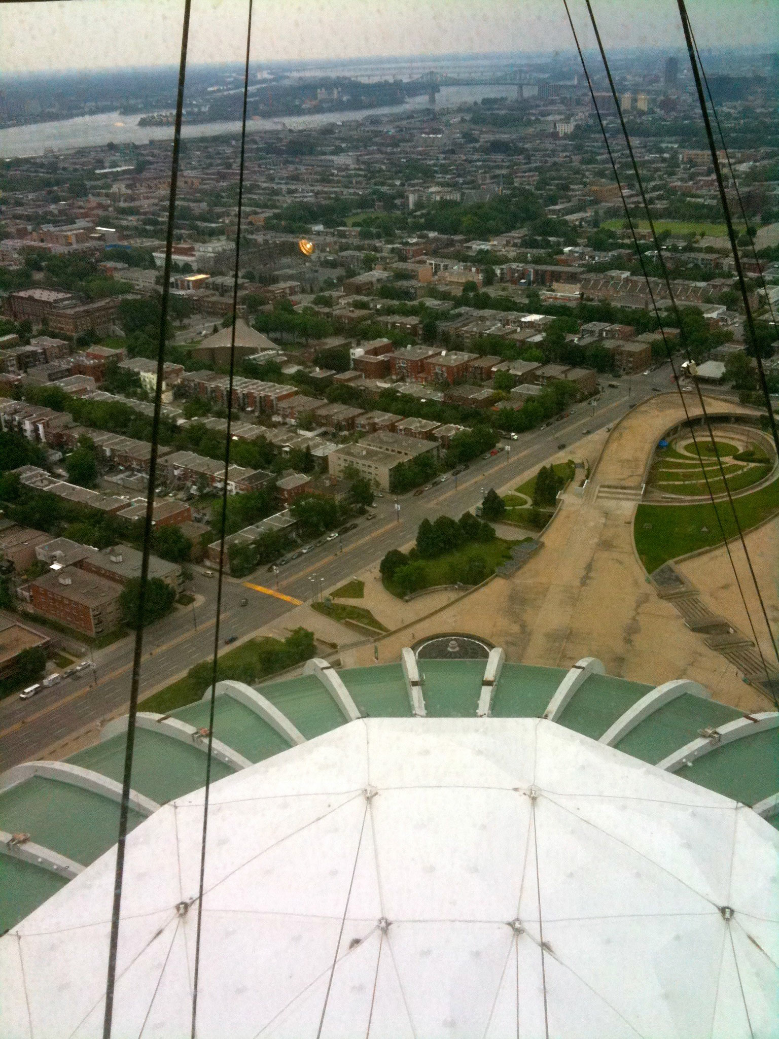 An overview from the tower of the Olympic Park grounds