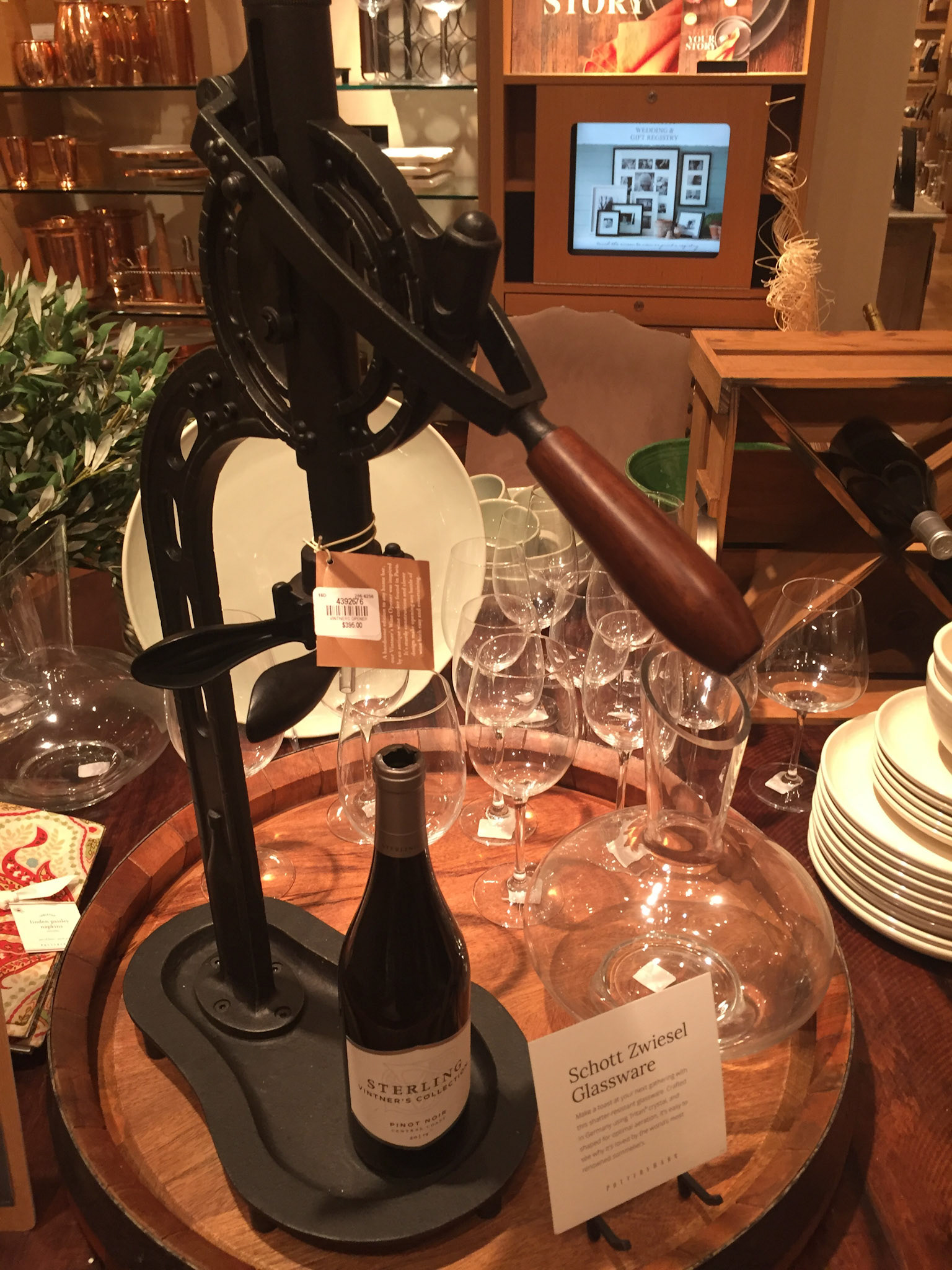 We spotted a $400 wine opener: think of how many bottles of wine you could get for that!