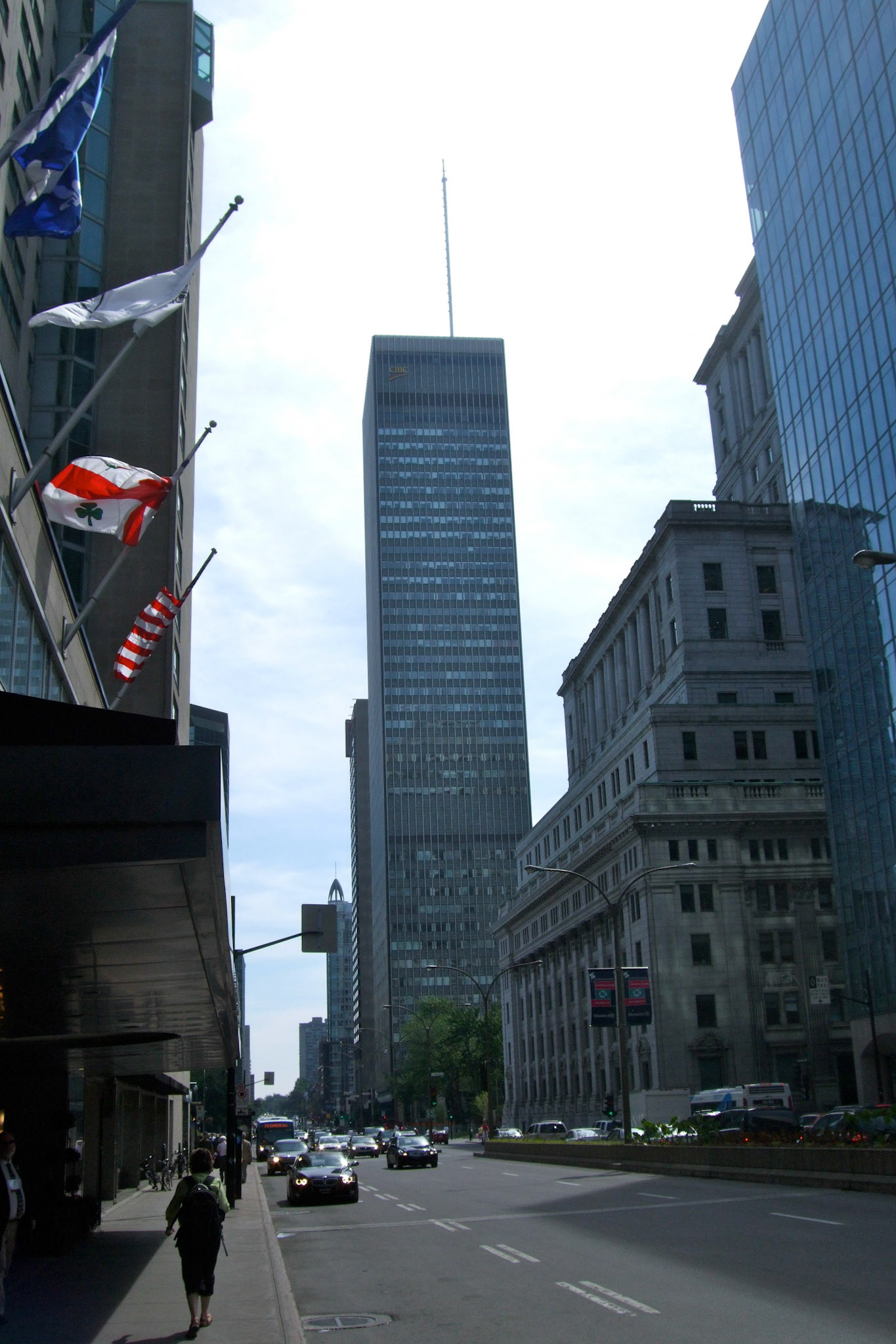 Early Friday afternoon: arrived in downtown Montreal