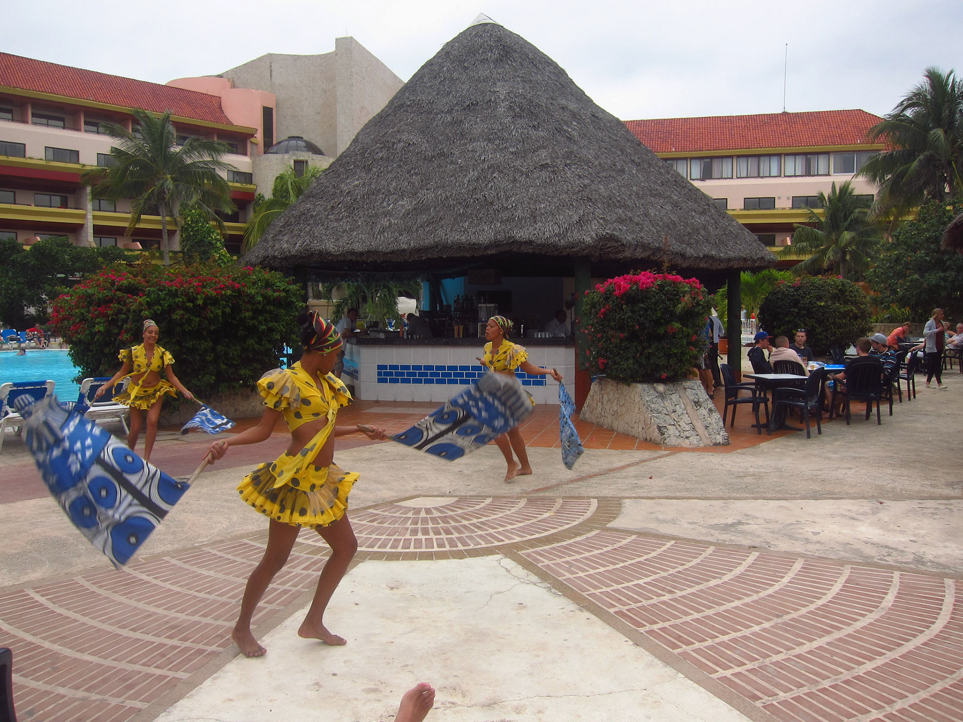 Traditional Cuban dancers at our resort