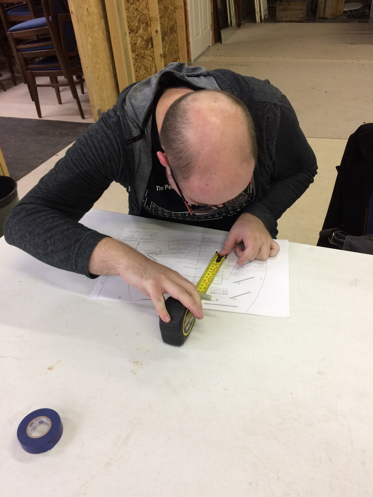 Rehearsals behind the scenes for "Vanya and Sonia and Masha and Spike" by Christopher Durang
