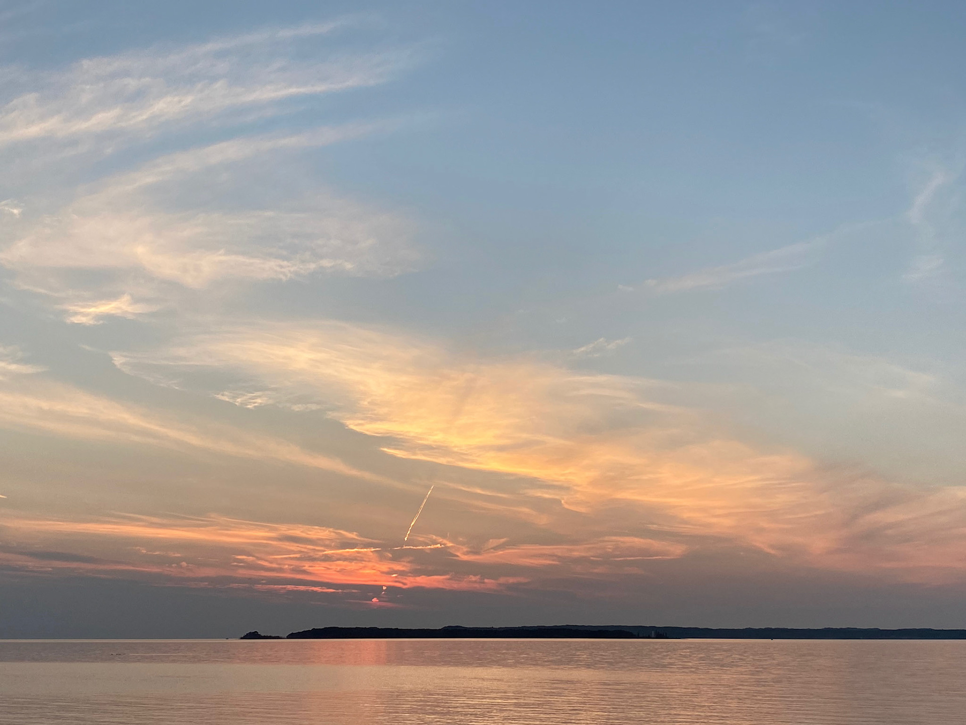 Cottage sunset - July 23, 2021
