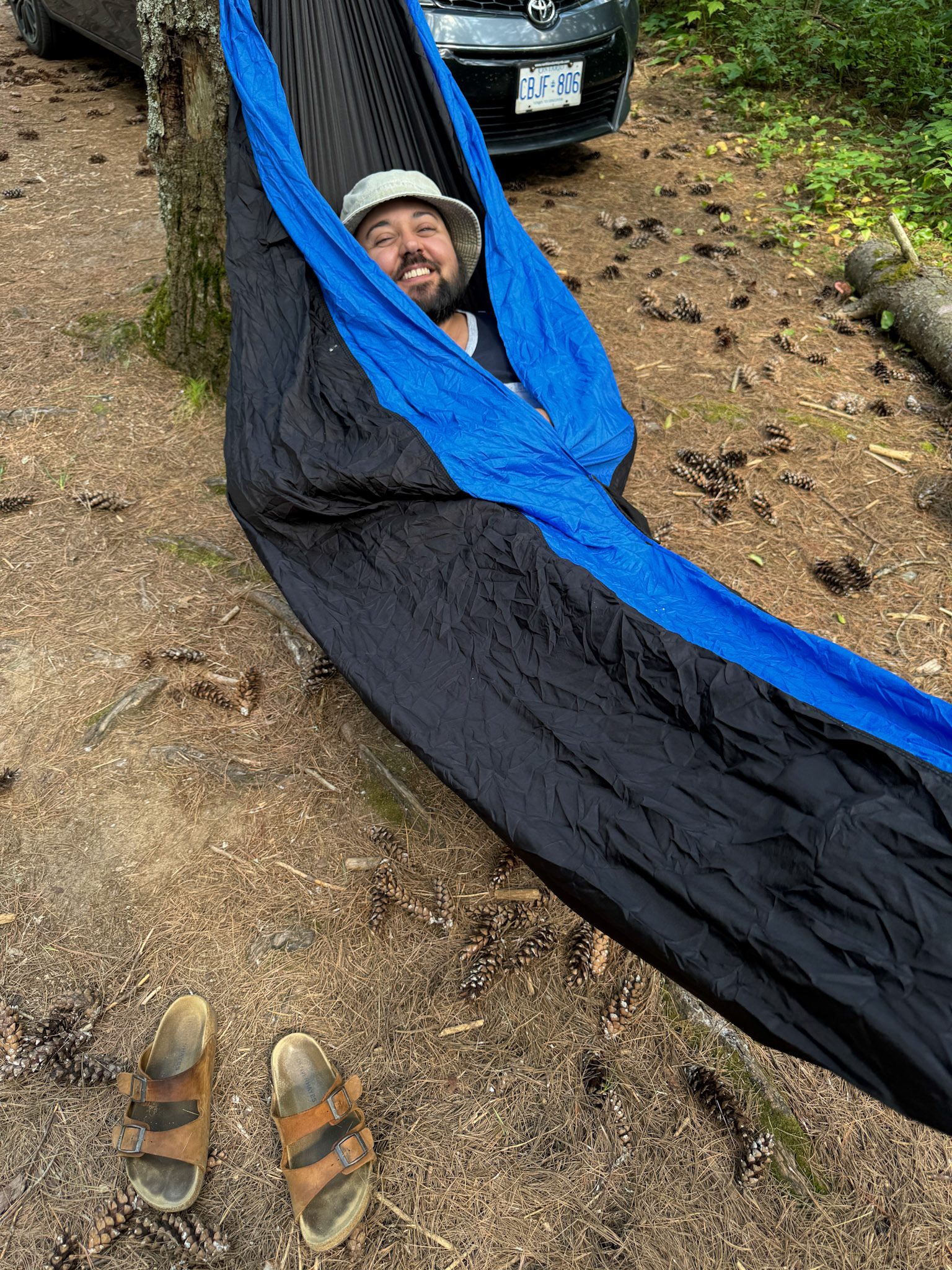 We spent the rest of the afternoon on Friday relaxing in our hammocks reading