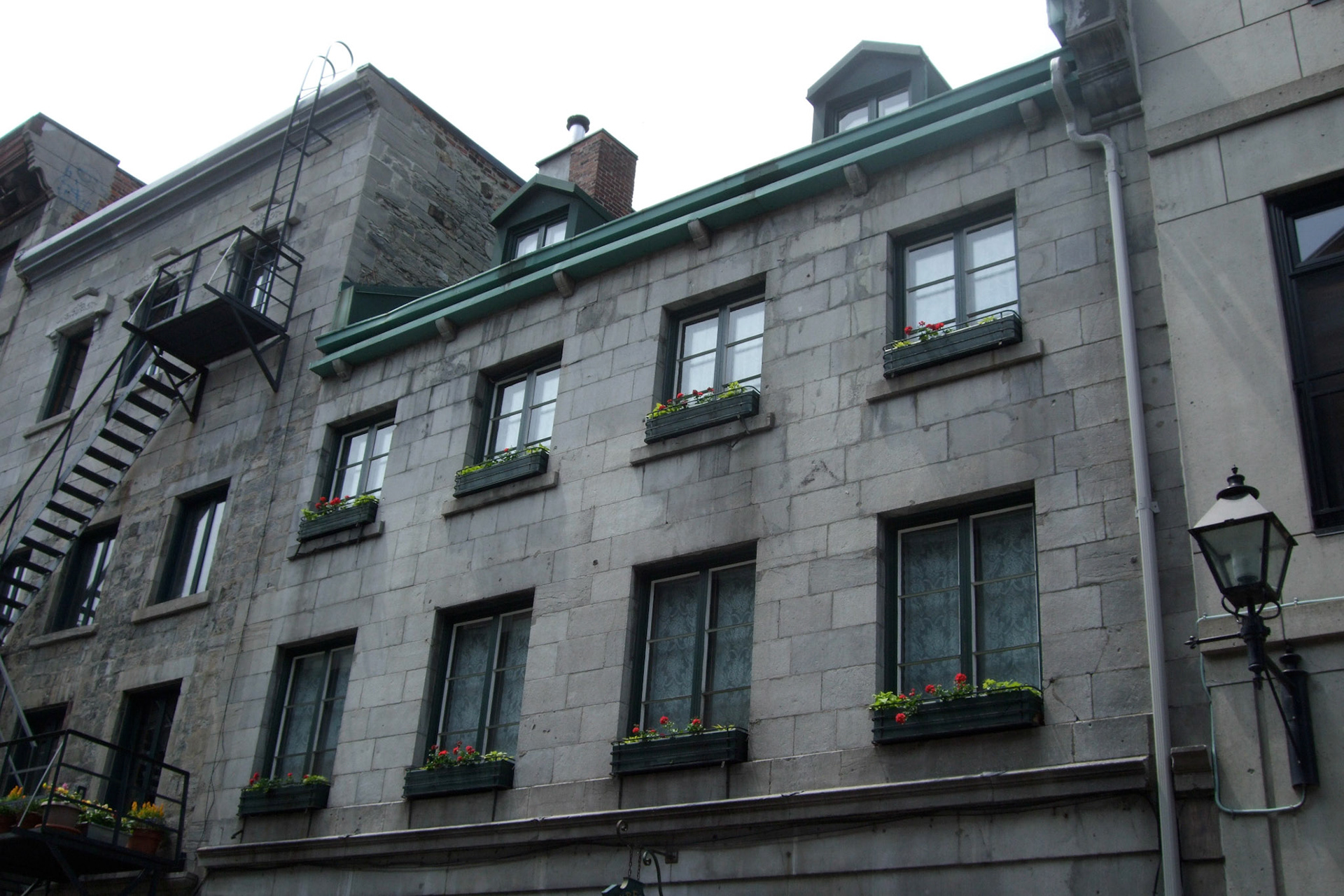 Window boxes in Old Montreal