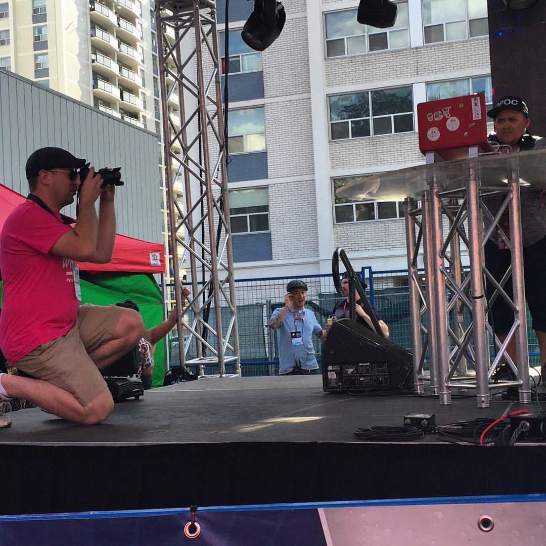 Photo mode! Loving the all-access! Stay tuned for pics!! #PrideTO