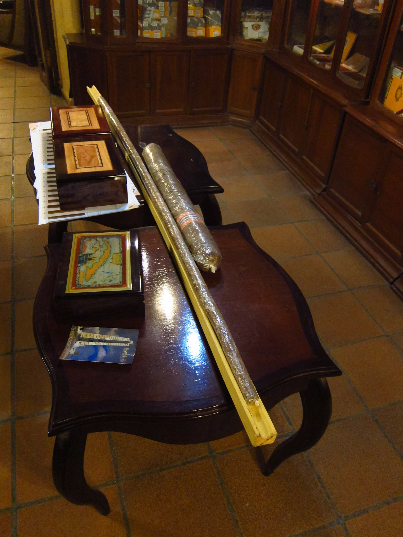 Two ridiculously over-sized cigars