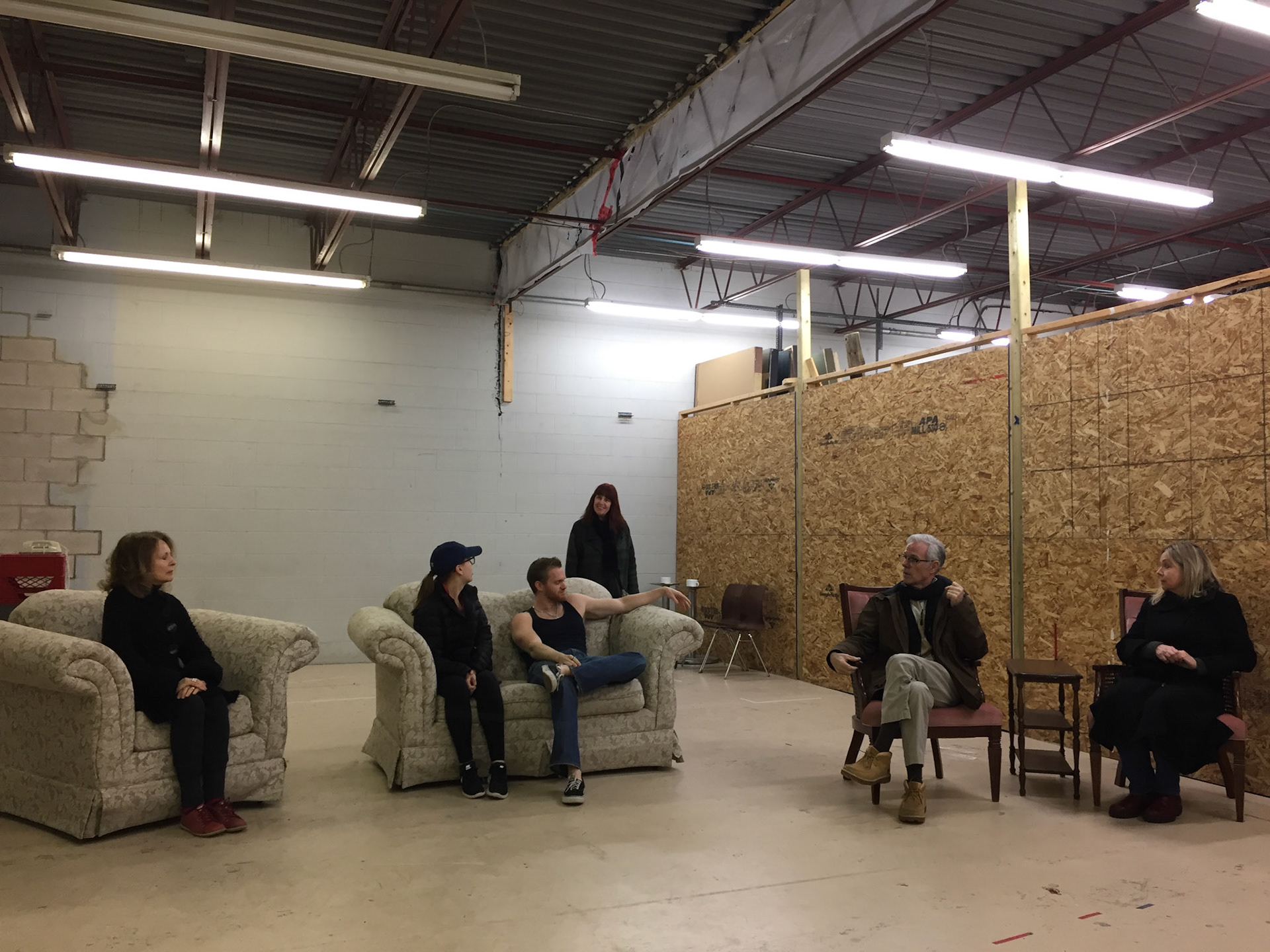 Rehearsals behind the scenes for "Vanya and Sonia and Masha and Spike" by Christopher Durang