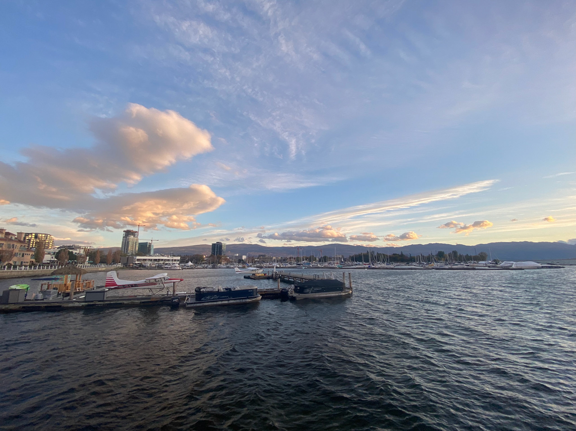 Sunset at Kelowna's waterfront