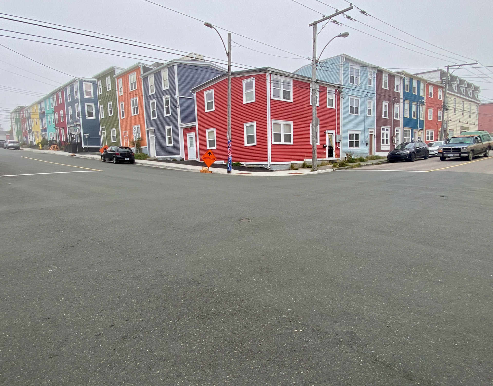 Jelly Bean Row’s colourful houses