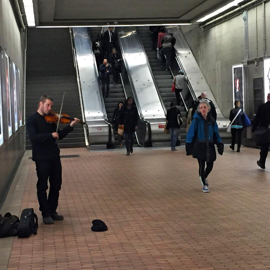 "Un peu de musique" along the way - Montreal Underground musicians are amazing!